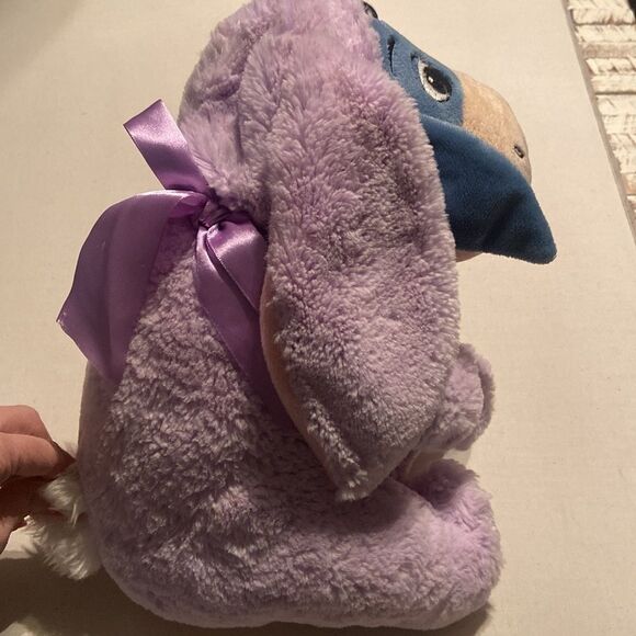 Disney Store EEYORE EASTER BUNNY Plush Stuffed Animal Holding Egg Purple 12" - Picture 4 of 12